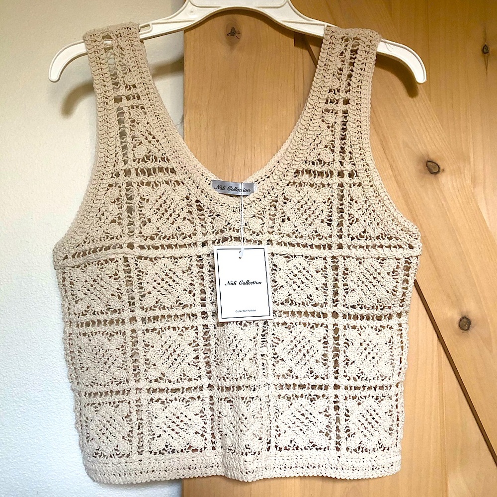 Nali Collection crochet crop top